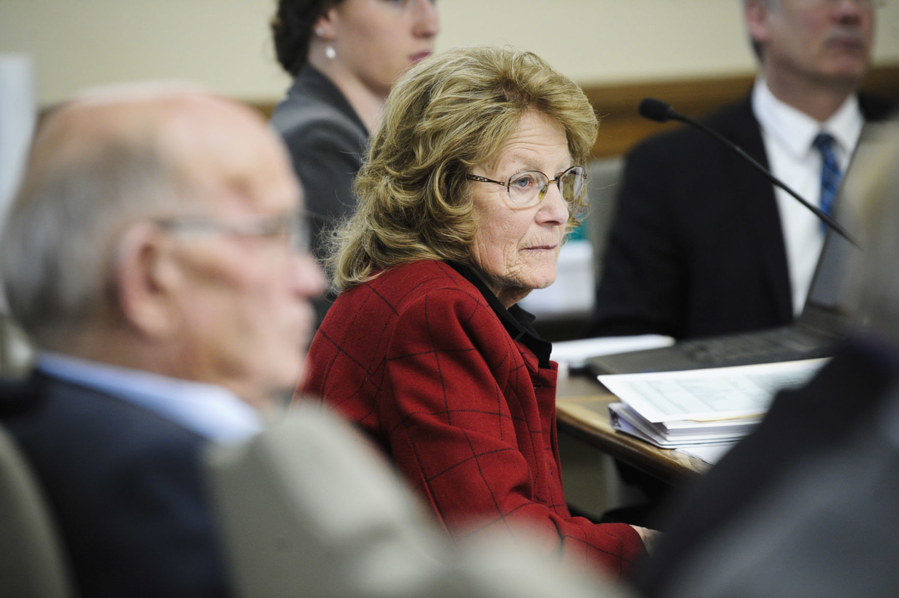Rep. Nancy Ballance, R-Hamilton, listens to testimony